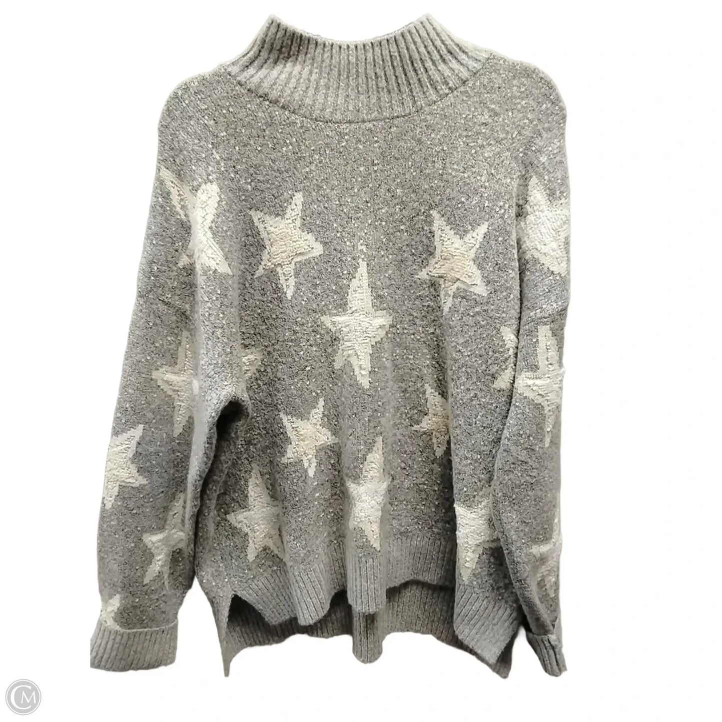 Sweater By Bobeau In Grey, Size: Xl