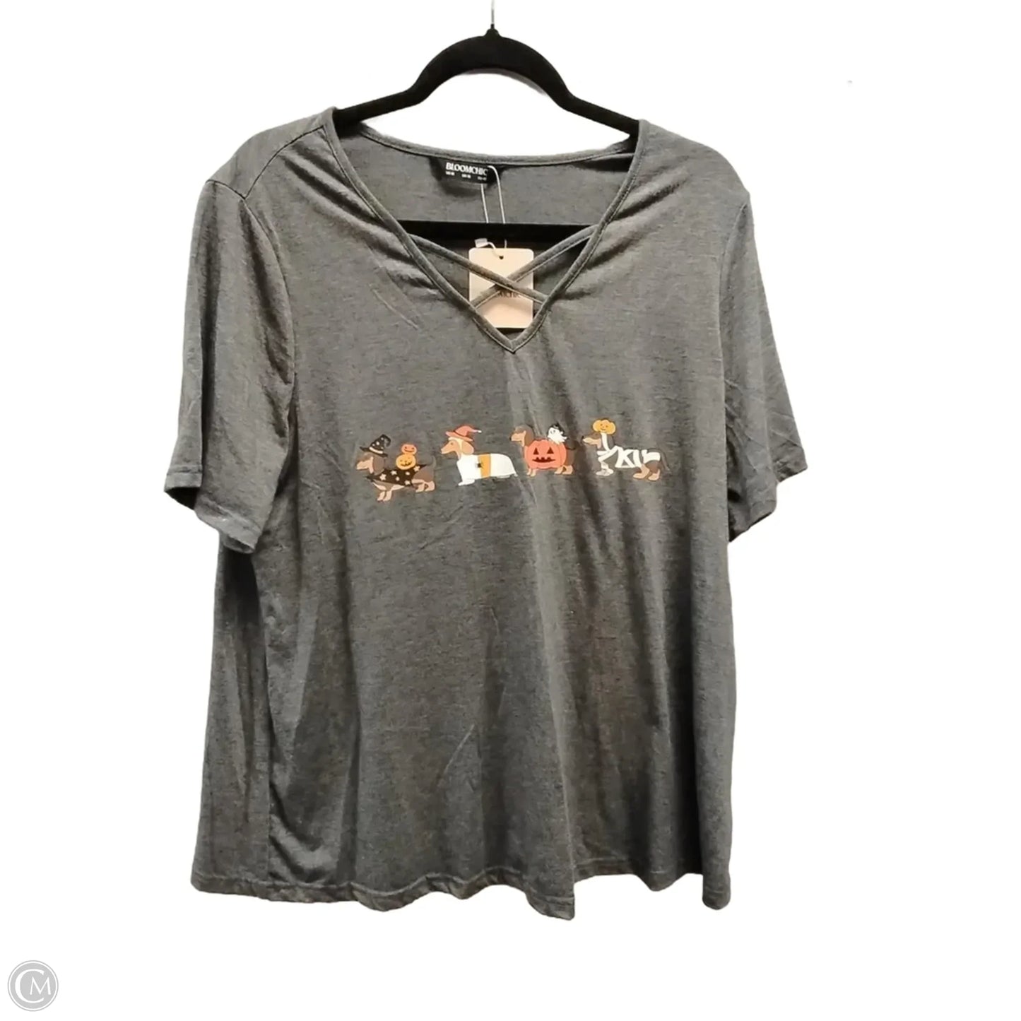 Top Short Sleeve Basic By Bloomchic, Size: Xl