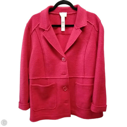 Jacket Other By Chicos In Red, Size: L
