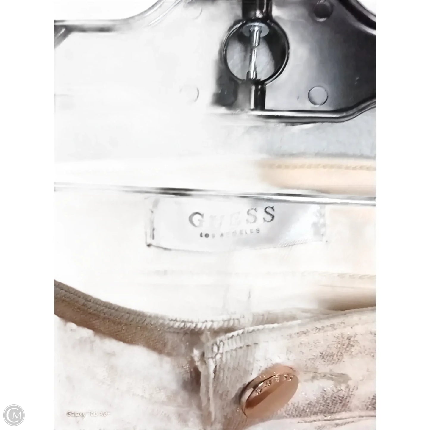 Jeans Skinny By Guess In Peach, Size: 6