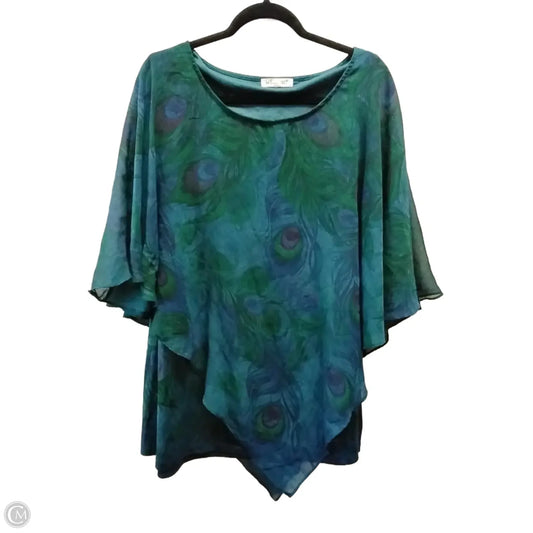 Blouse Long Sleeve By Clothes Mentor In Multi-colored, Size: 2x