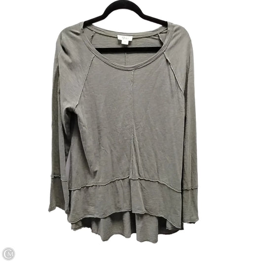 Top Long Sleeve By Style And Company In Green, Size: M
