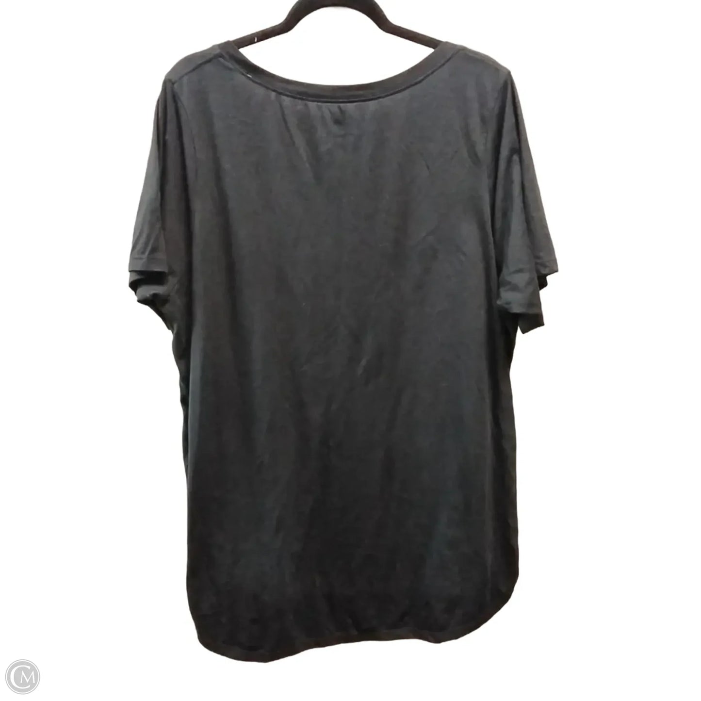 Athletic Top Short Sleeve By Nike In Black & White, Size: Xxl