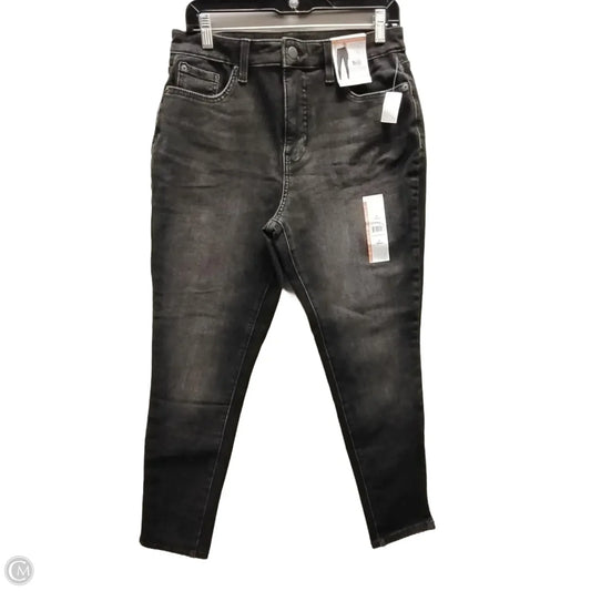Jeans Straight By Time And Tru In Black, Size: 8