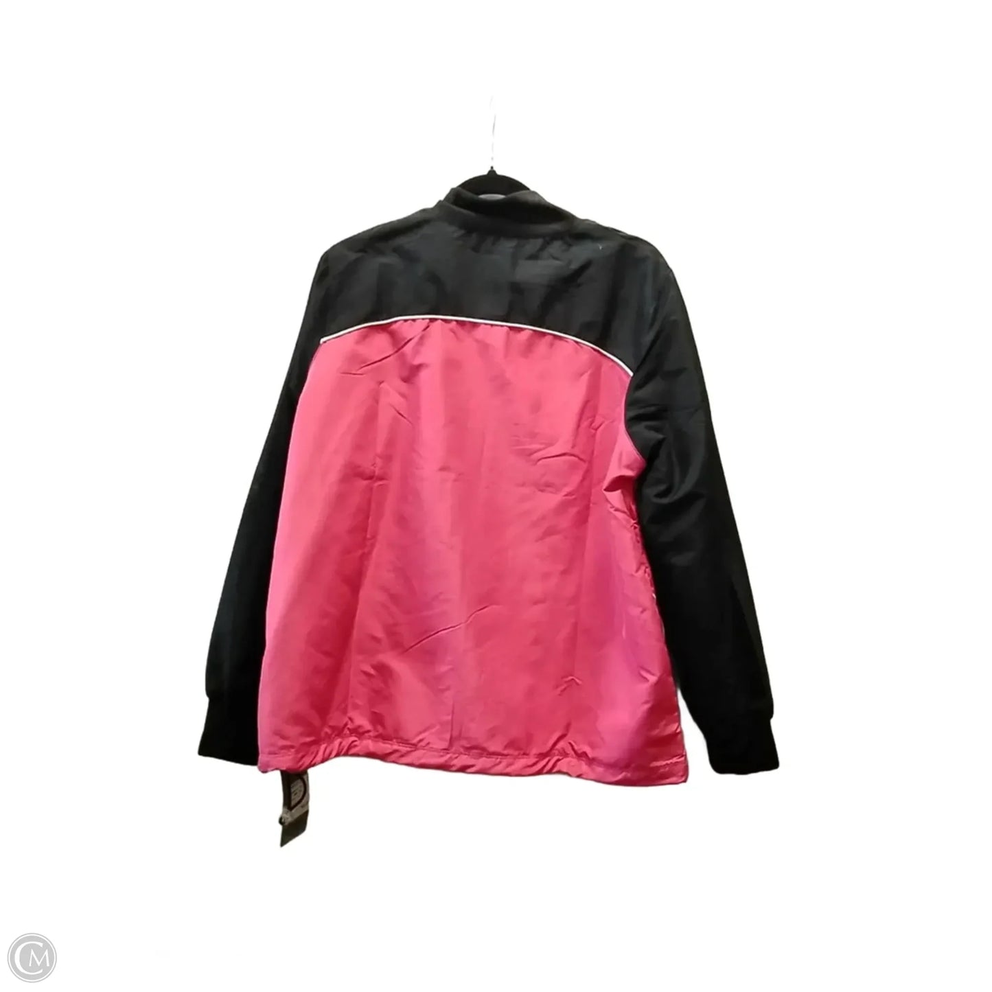 Jacket Windbreaker By Reebok In Black & Red, Size: Xl