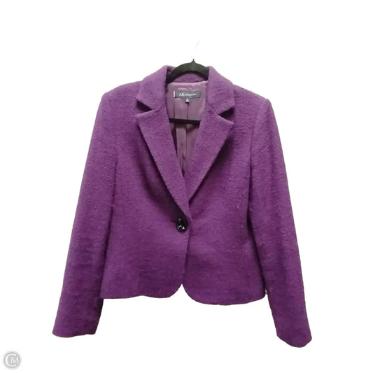 Blazer By Anne Klein In Purple, Size: 12
