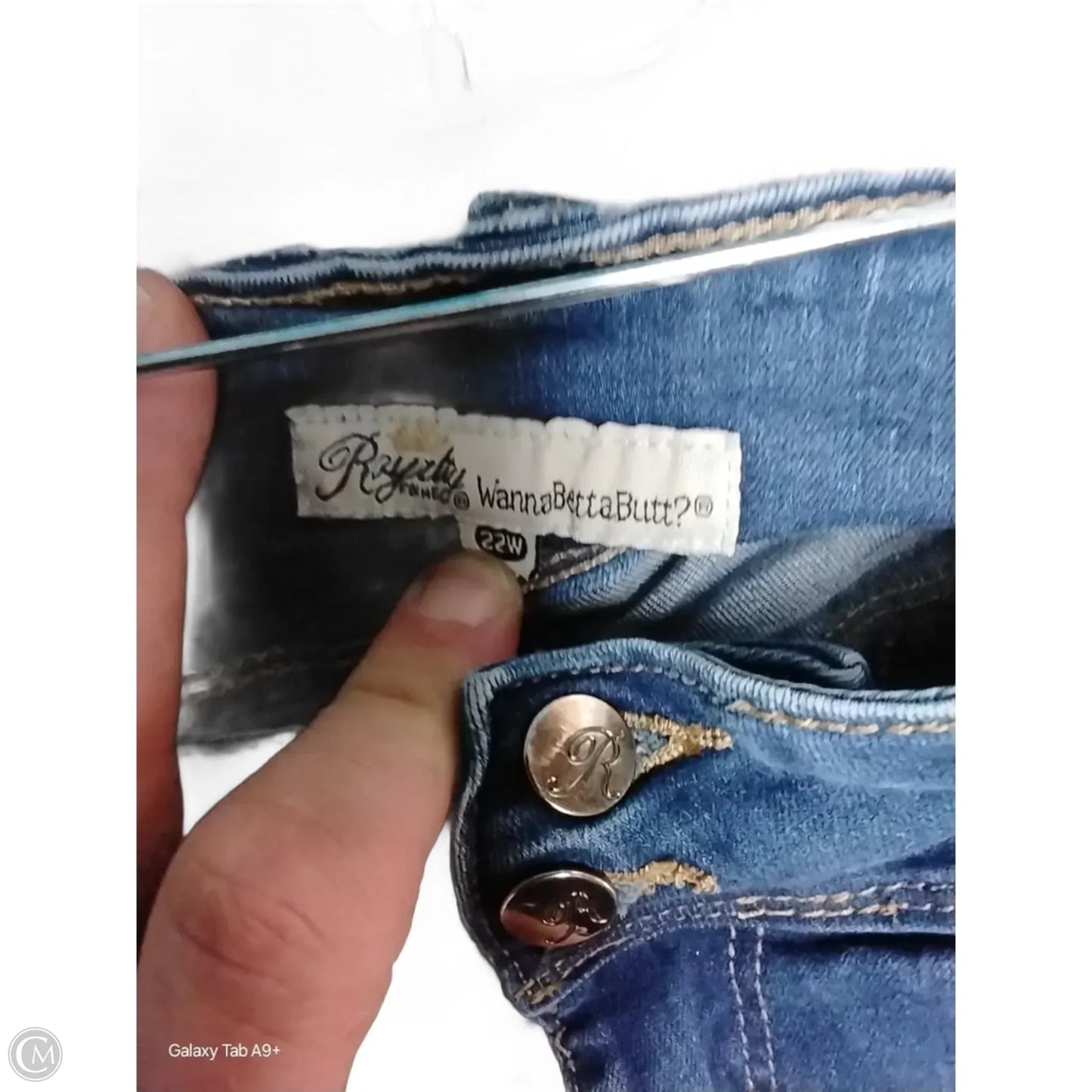 Jeans Skinny By Royalty In Blue, Size: 22w