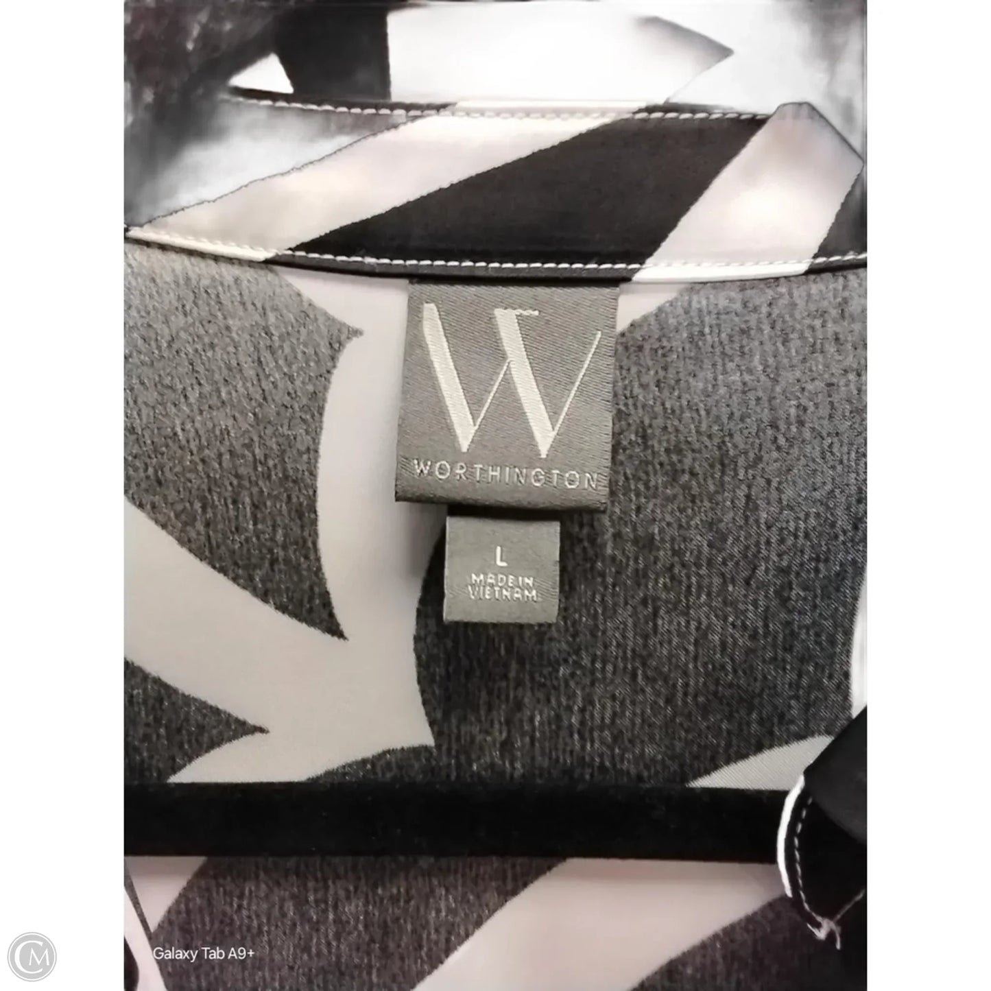 Dress Casual Maxi By Worthington In Black & White, Size: L