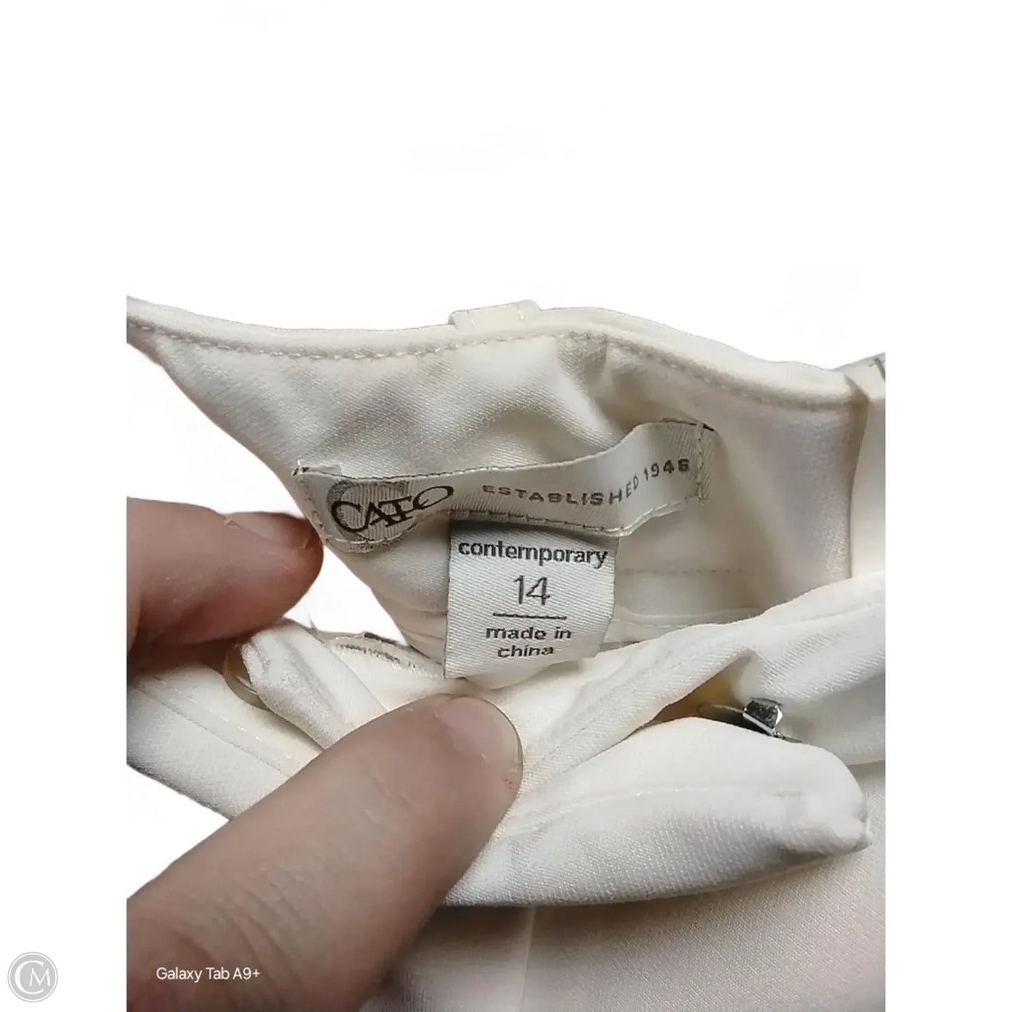 Pants Linen By Cato In Beige, Size: 14