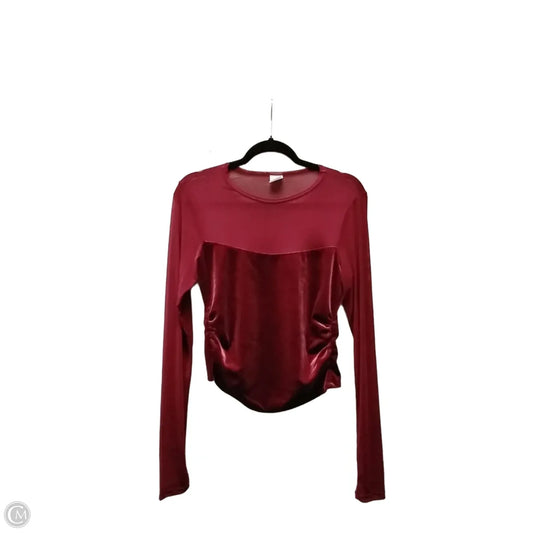 Blouse Long Sleeve By Wild Fable In Purple, Size: M