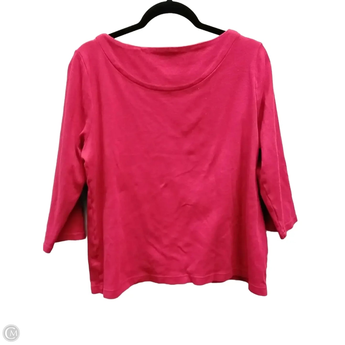 Top Long Sleeve By Croft And Barrow In Red, Size: L
