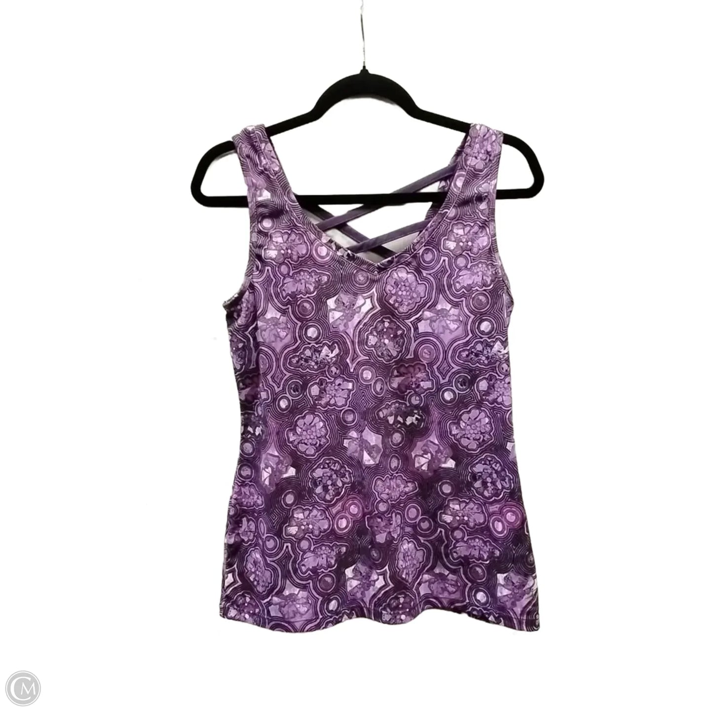 Athletic Tank Top By Danskin In Purple, Size: L