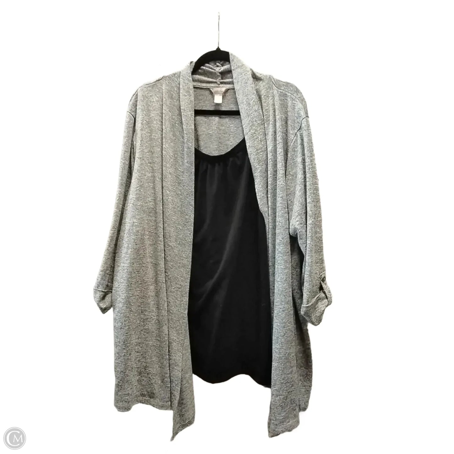 Top Long Sleeve By White Stag In Black & Grey, Size: 4x