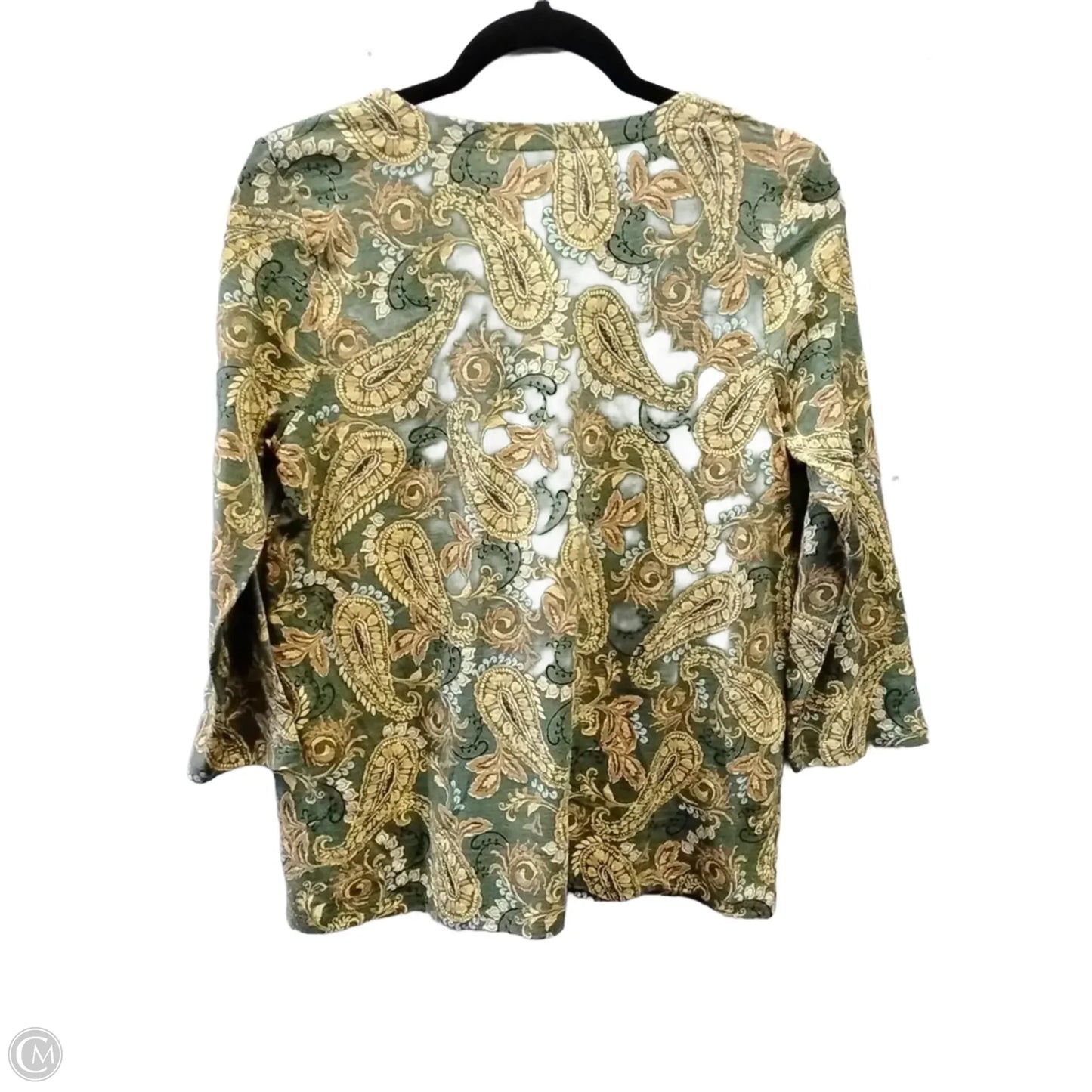 Top Long Sleeve By J. Jill In Paisley Print, Size: S