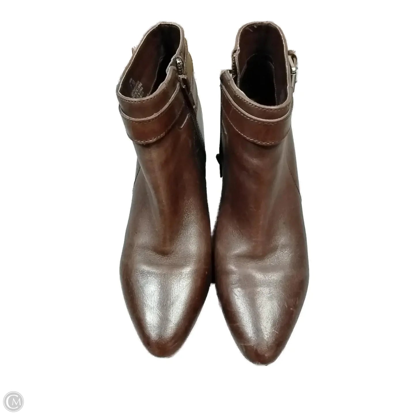 Boots Ankle Heels By Lauren By Ralph Lauren In Brown, Size: 7.5