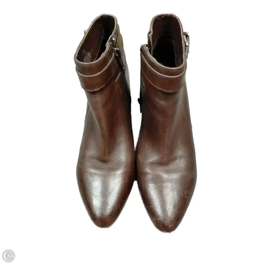 Boots Ankle Heels By Lauren By Ralph Lauren In Brown, Size: 7.5