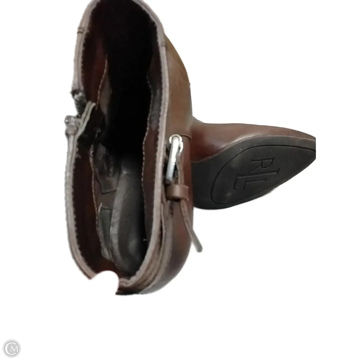 Boots Ankle Heels By Lauren By Ralph Lauren In Brown, Size: 7.5