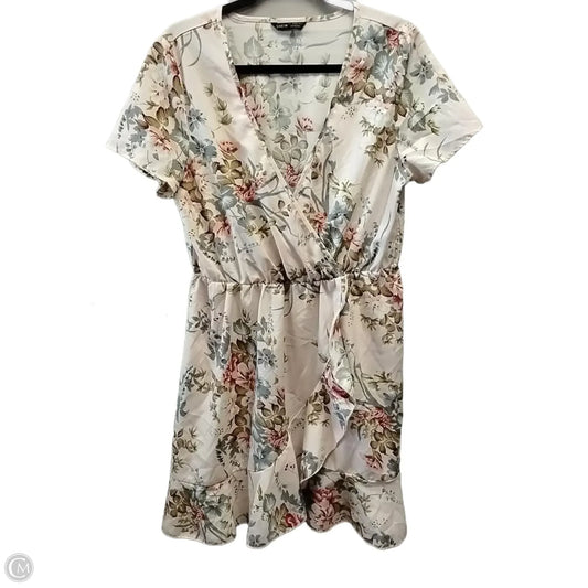 Dress Casual Short By Shein In Floral Print, Size: L
