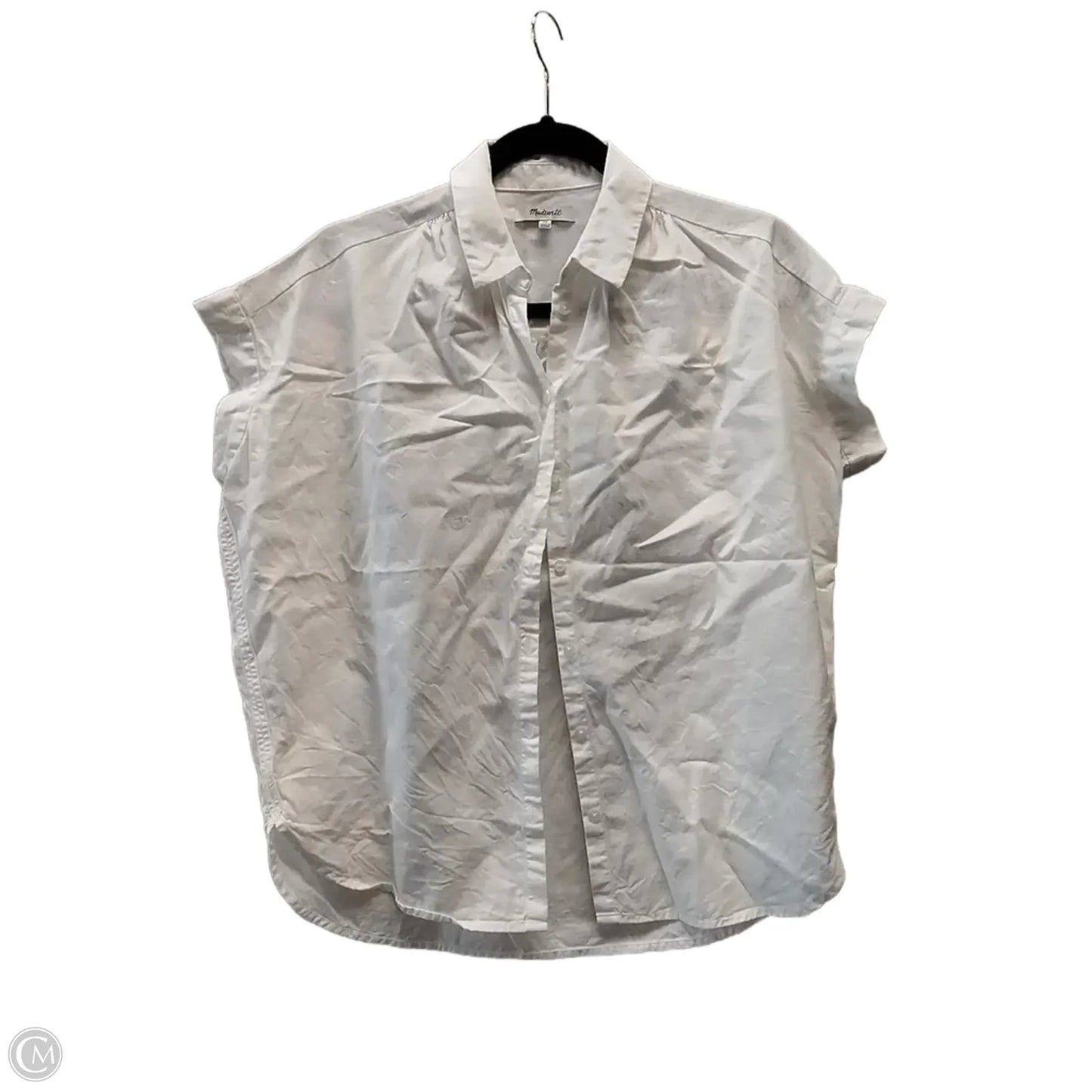 Blouse Short Sleeve By Madewell In White, Size: Xs