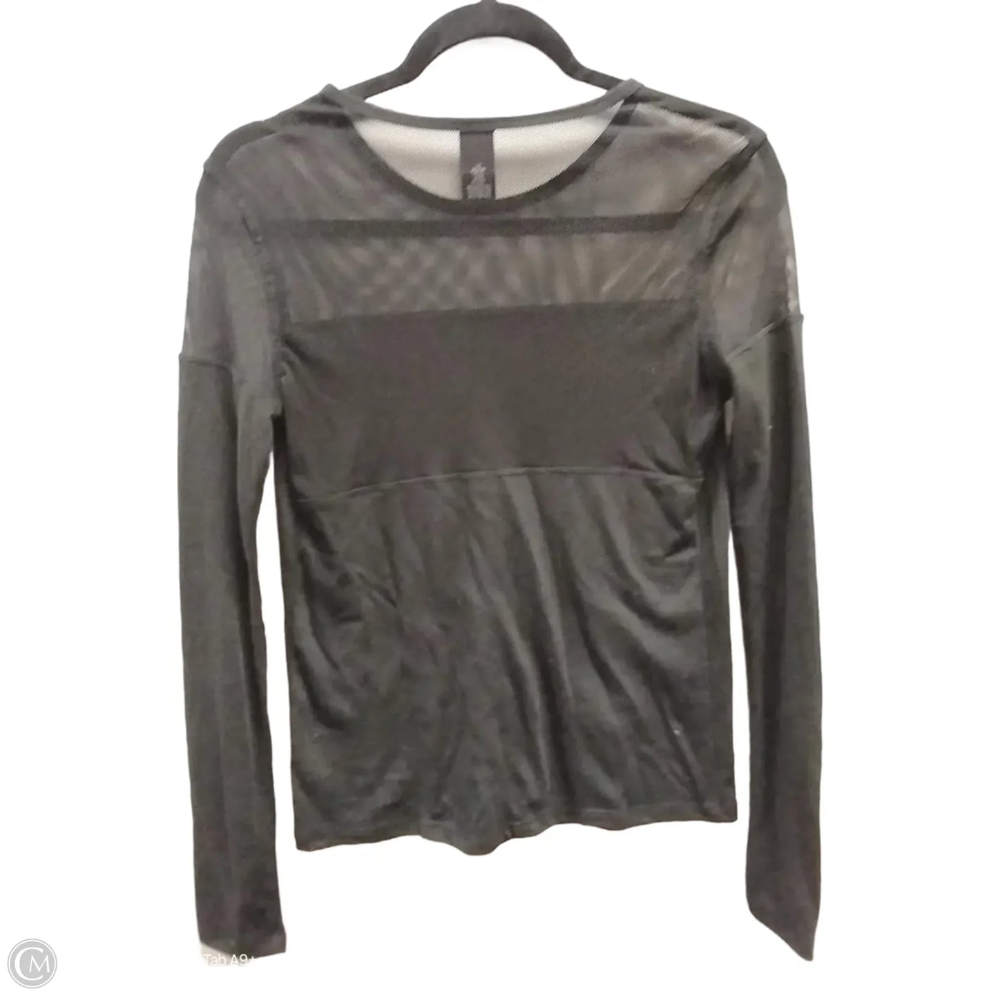 Athletic Top Long Sleeve Crewneck By Victorias Secret In Black, Size: Xs