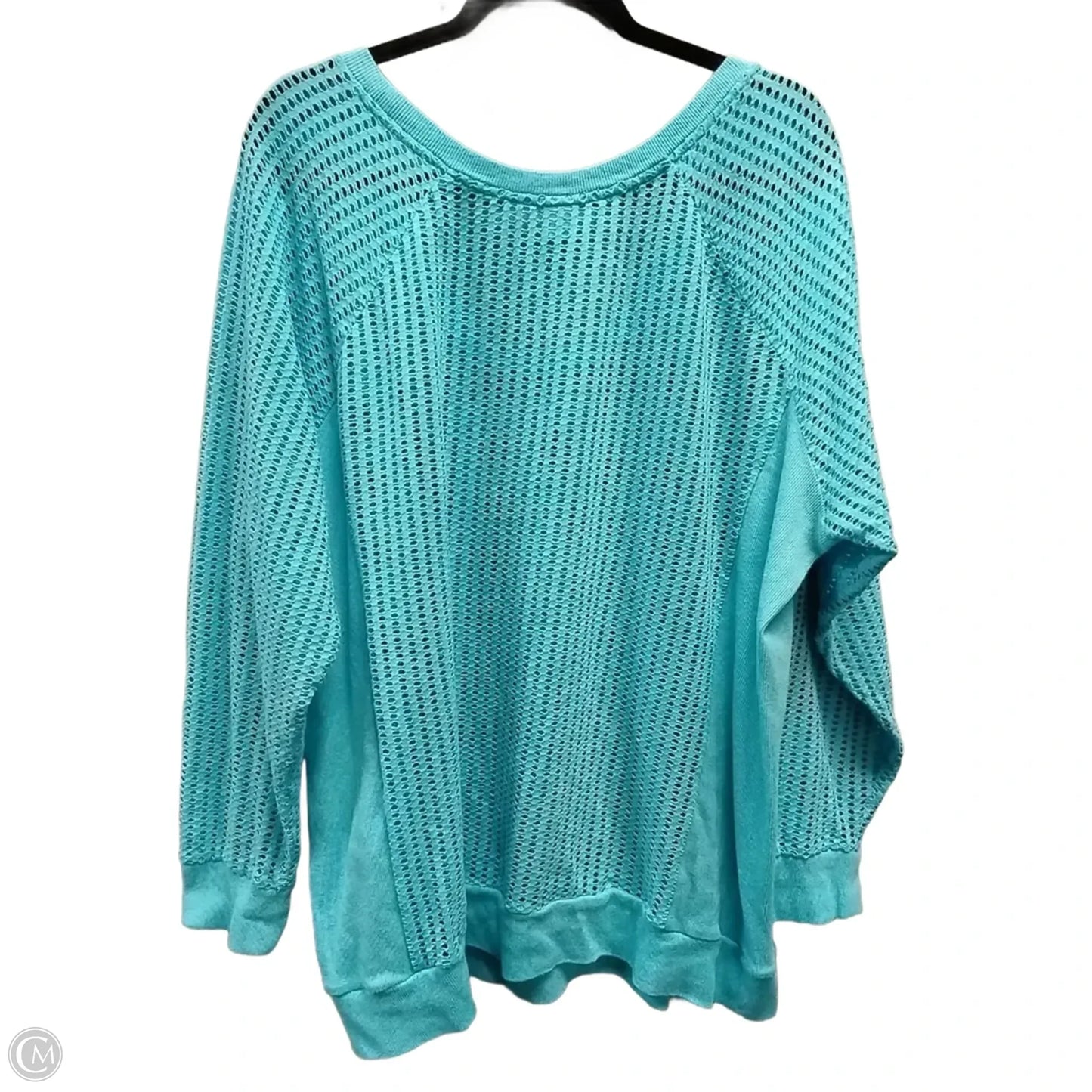 Athletic Top Long Sleeve Crewneck By Clothes Mentor In Blue, Size: 2x