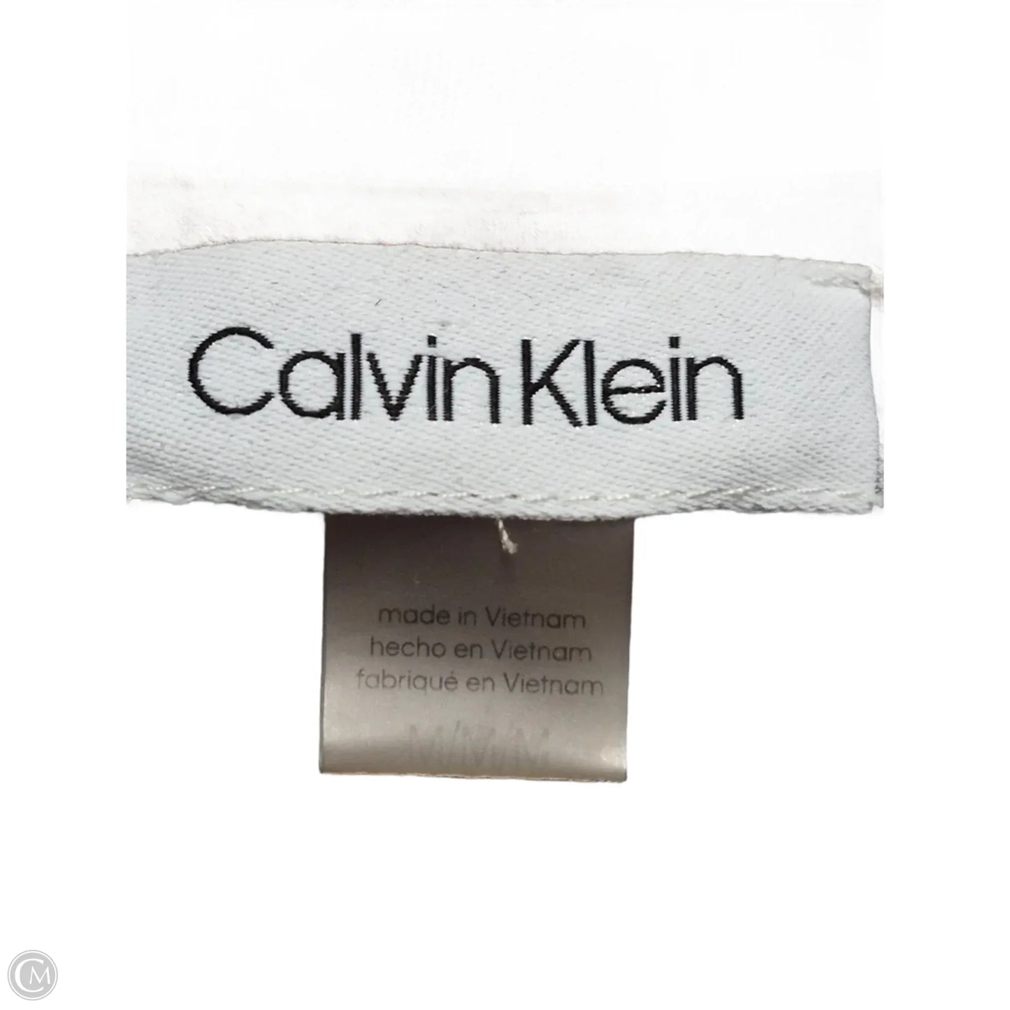 Blouse Short Sleeve By Calvin Klein In Floral Print, Size: S