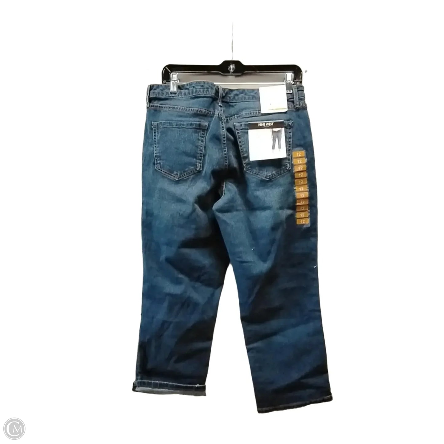 Capris By Nine West In Blue Denim, Size: 12