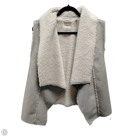 Vest Faux Fur & Sherpa By Weatherproof In Beige, Size: Xl