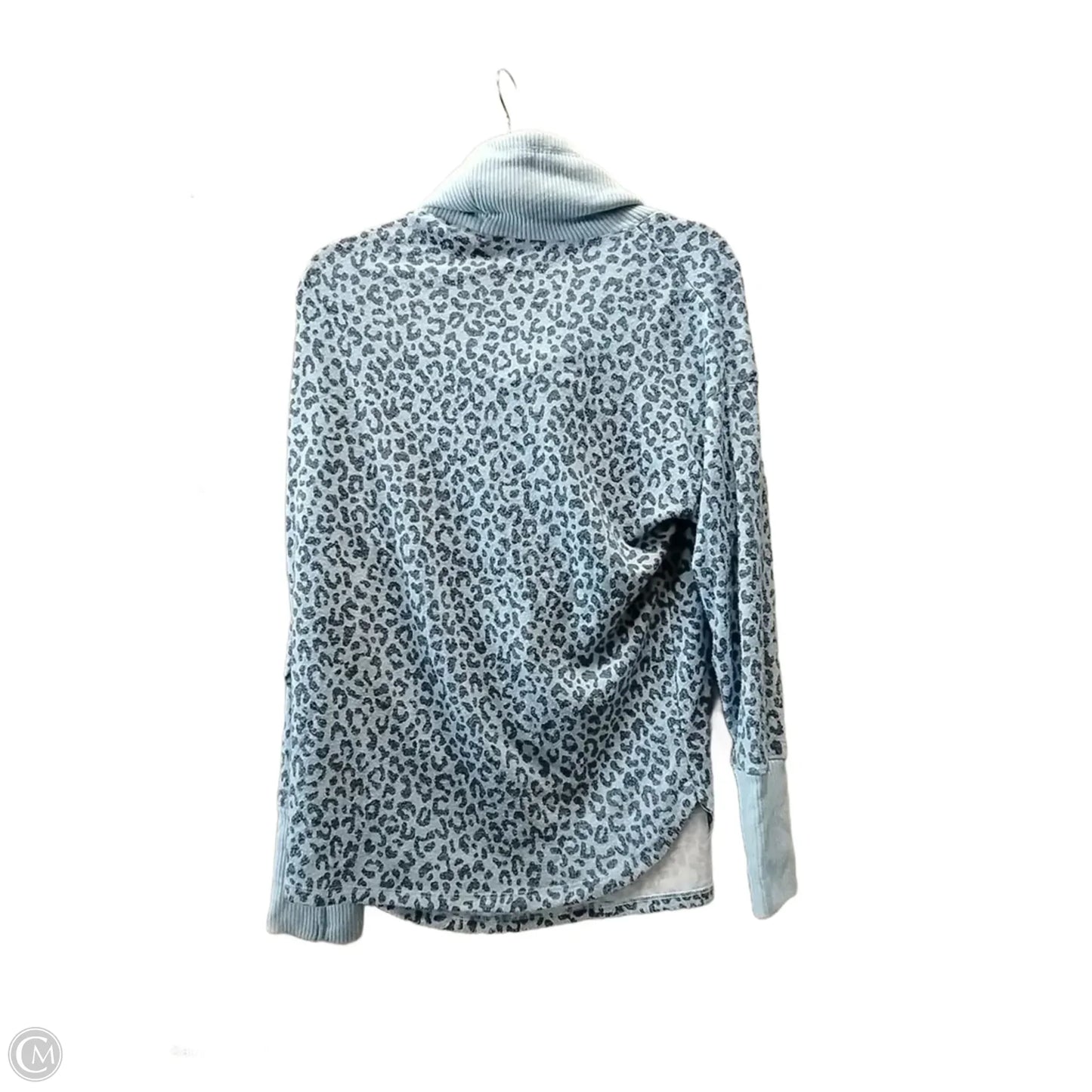 Sweatshirt Collar By Ruby Rd In Leopard Print, Size: L