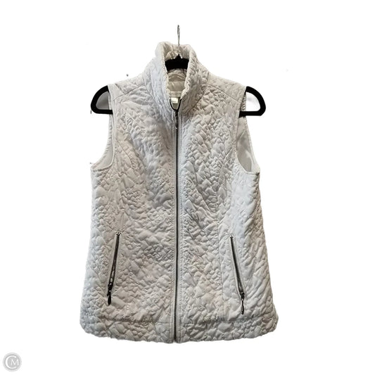 Vest Puffer & Quilted By Christopher And Banks In White, Size: S