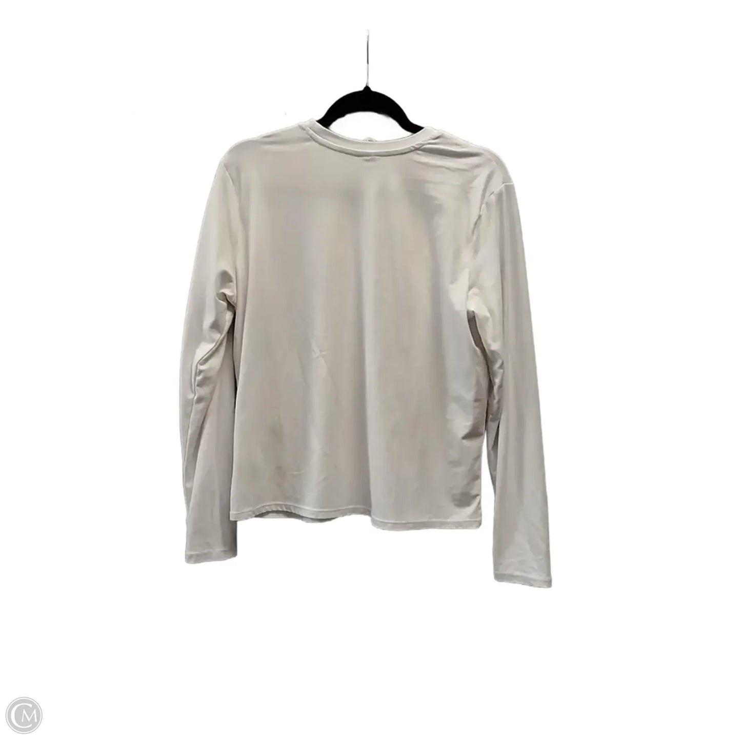 Athletic Top Long Sleeve Crewneck By Athleta In White, Size: S