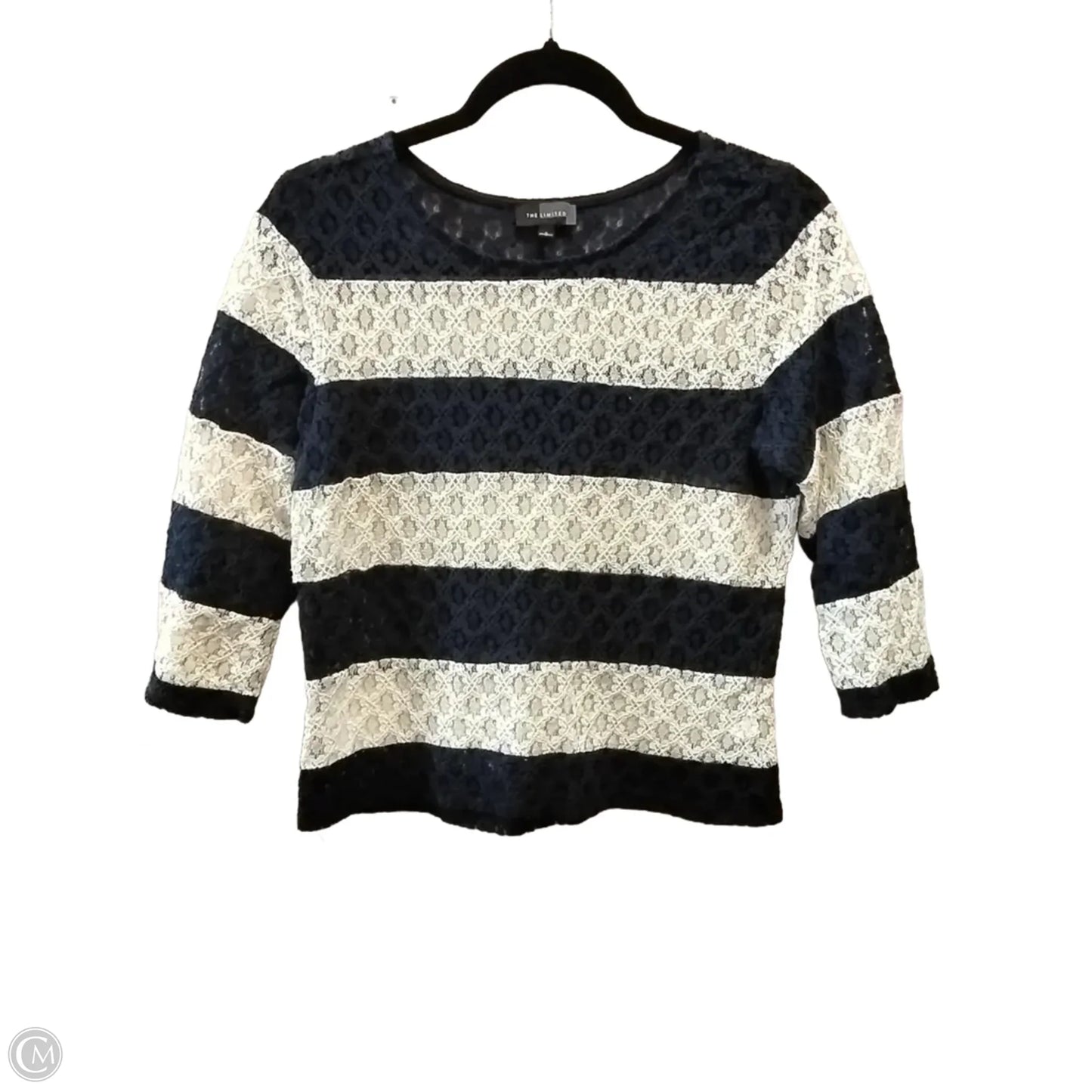 Top Long Sleeve By Limited In Striped Pattern, Size: S