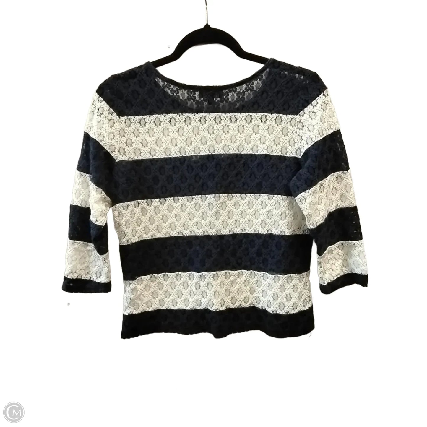 Top Long Sleeve By Limited In Striped Pattern, Size: S