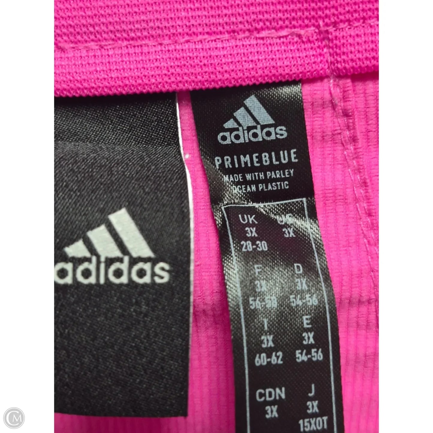 Athletic Jacket By Adidas In Pink, Size: 3x