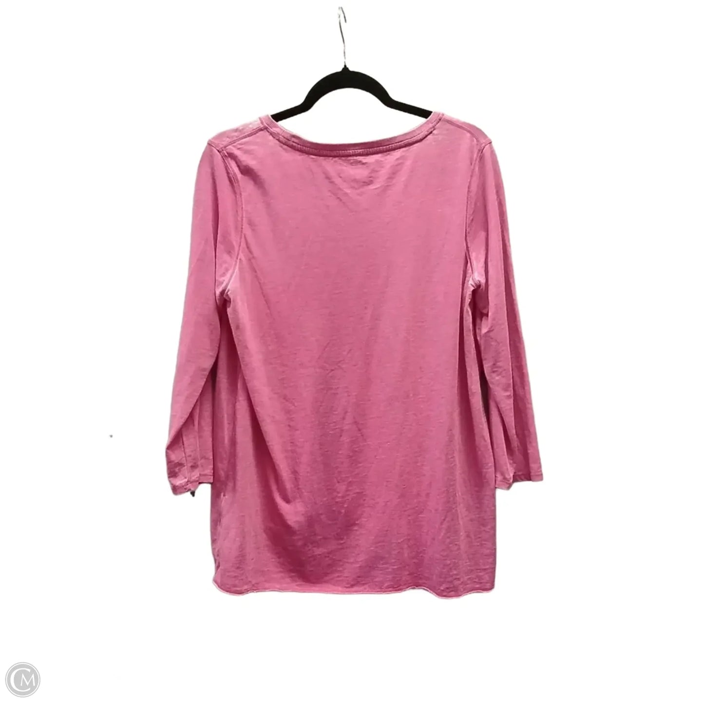 Top Long Sleeve By Calvin Klein In Pink, Size: Xl