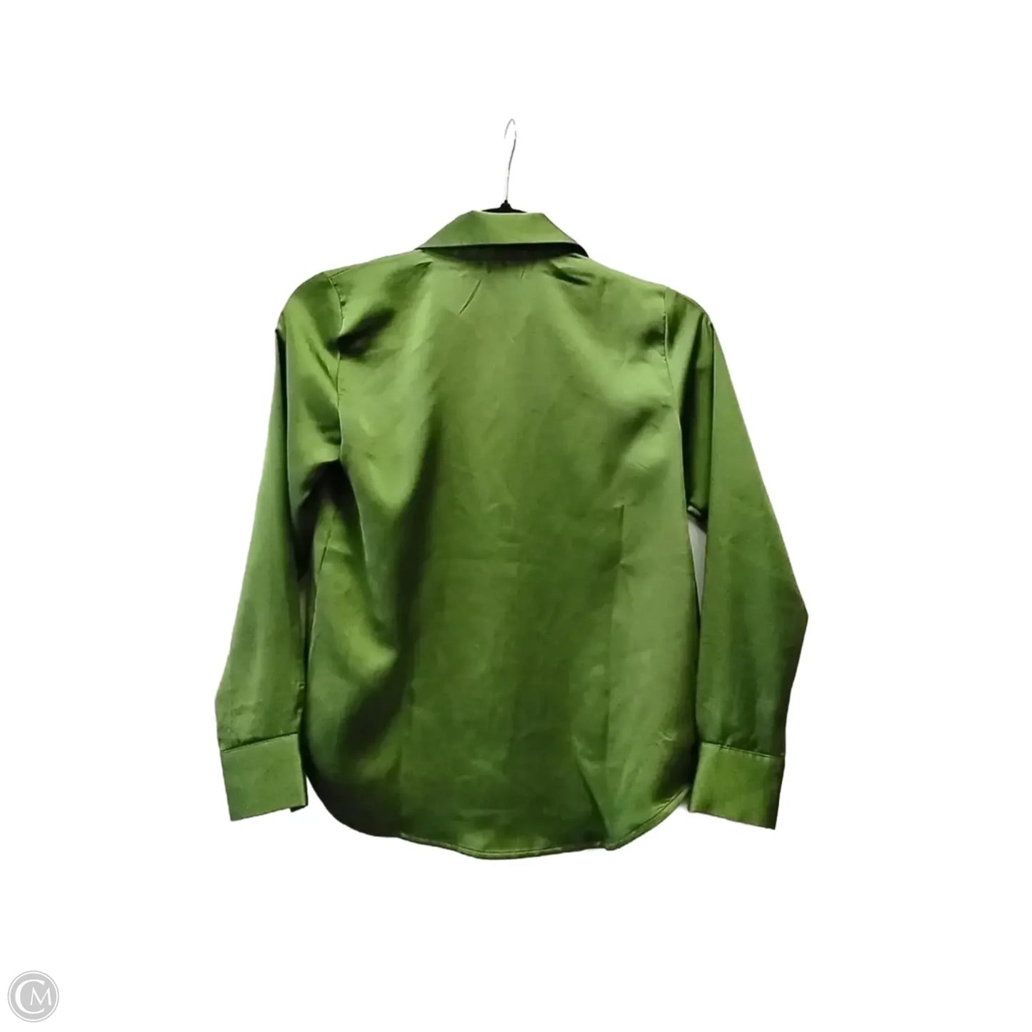 Blouse Long Sleeve By Ann Taylor In Green, Size: Xs