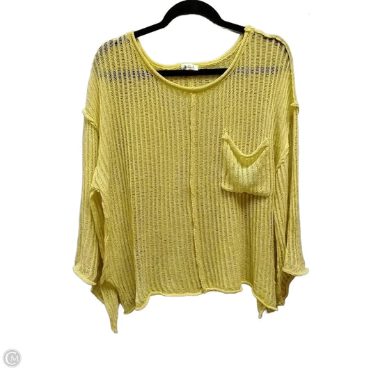 Sweater By Pol In Yellow, Size: M