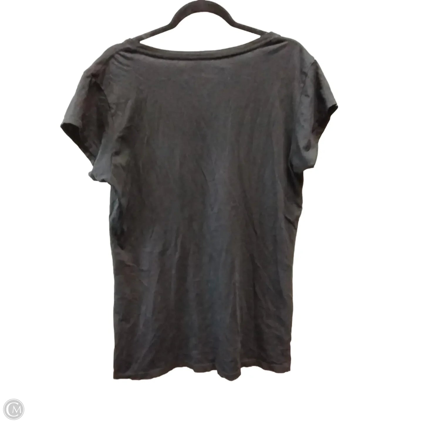 Top Short Sleeve Basic By Op In Black, Size: 2x