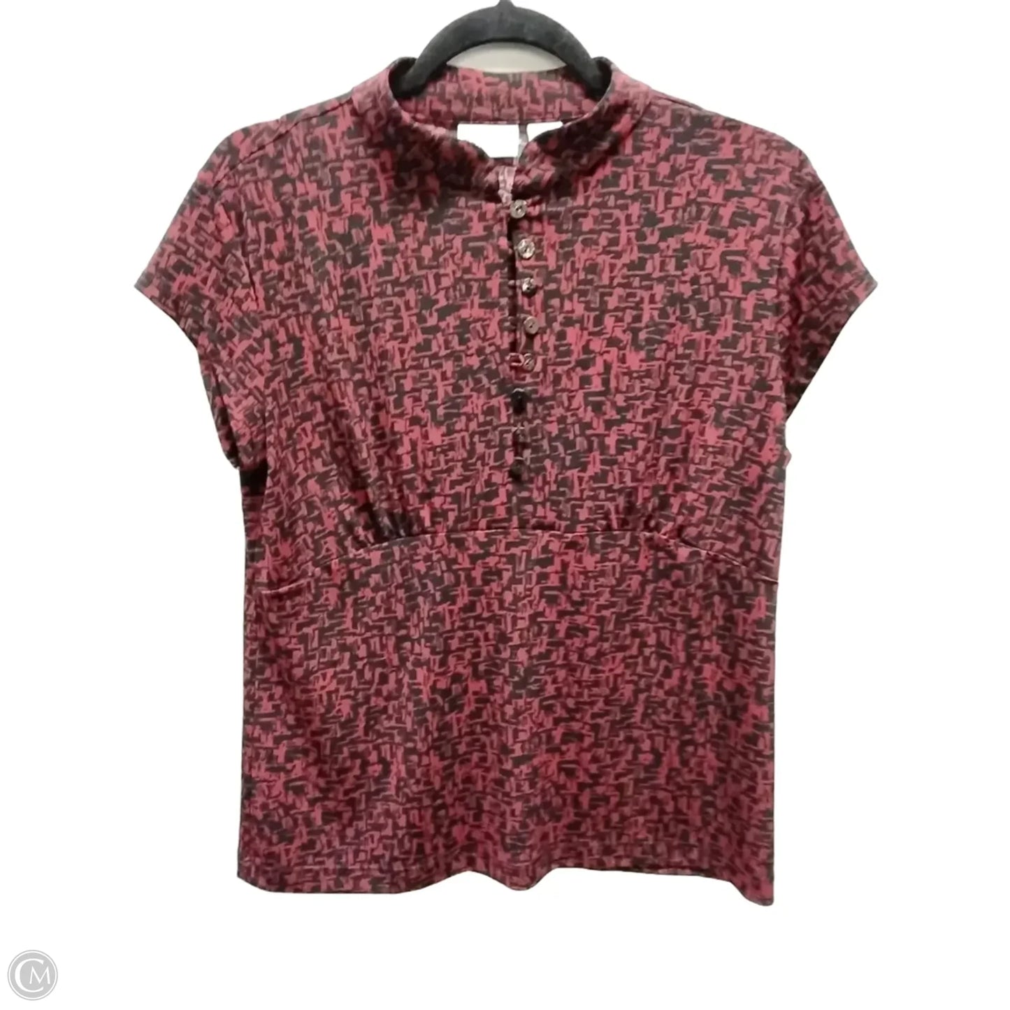 Top Short Sleeve By Chicos In Red, Size: M