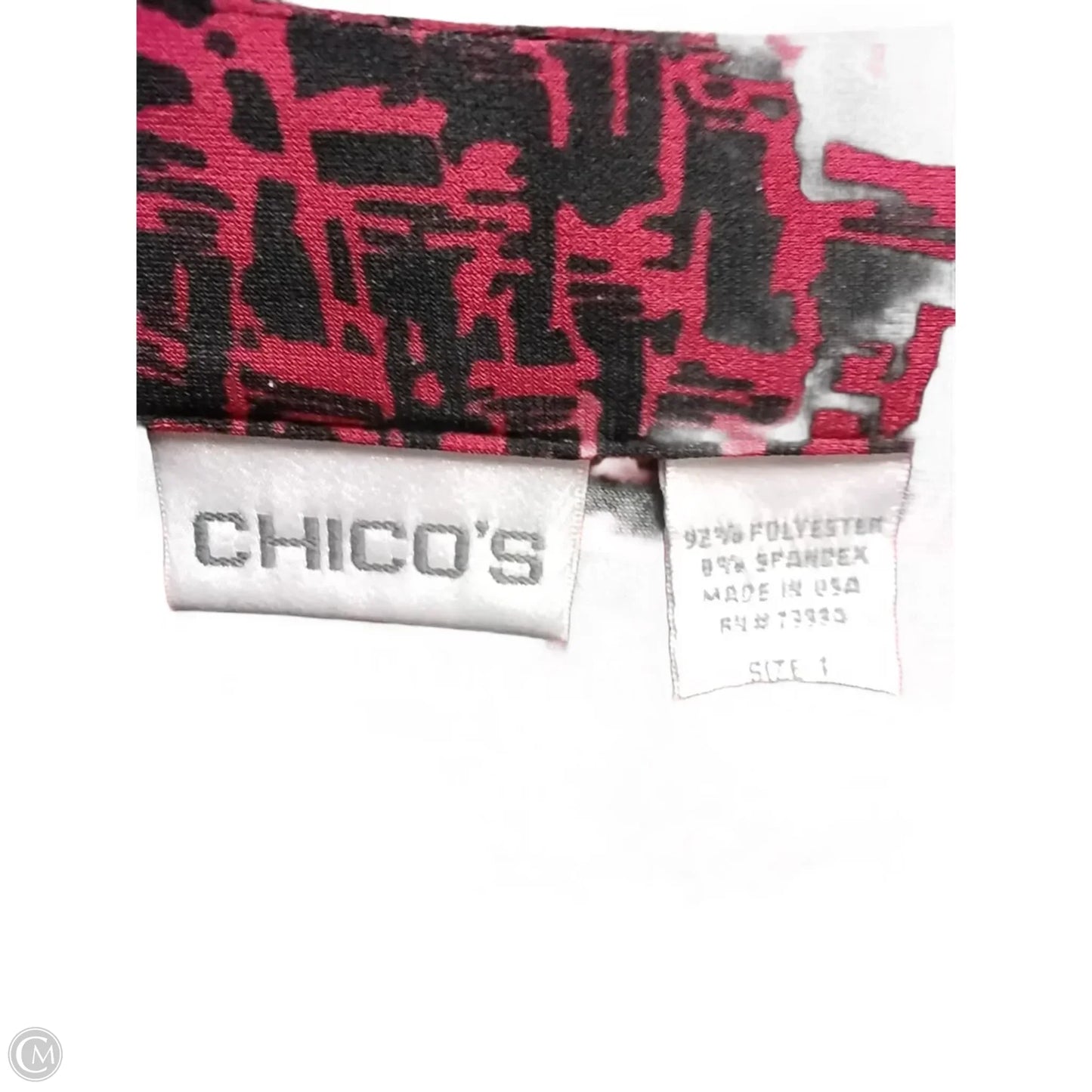 Top Short Sleeve By Chicos In Red, Size: M