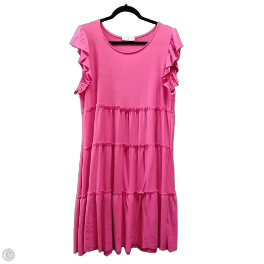 Blouse Long Sleeve By Jodifl In Pink, Size: L