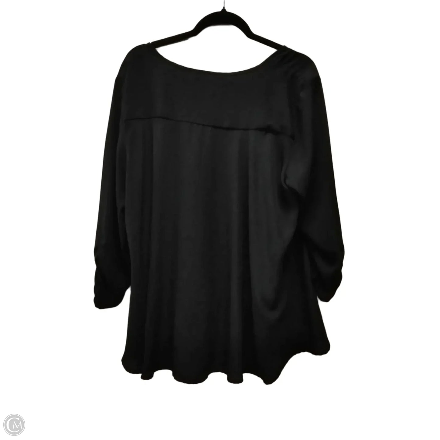 Blouse Long Sleeve By Style And Company In Black, Size: L