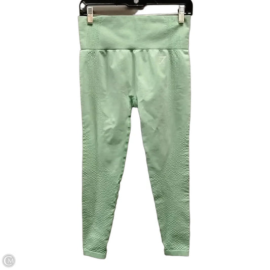 Athletic Leggings By Gym Shark In Green, Size: M