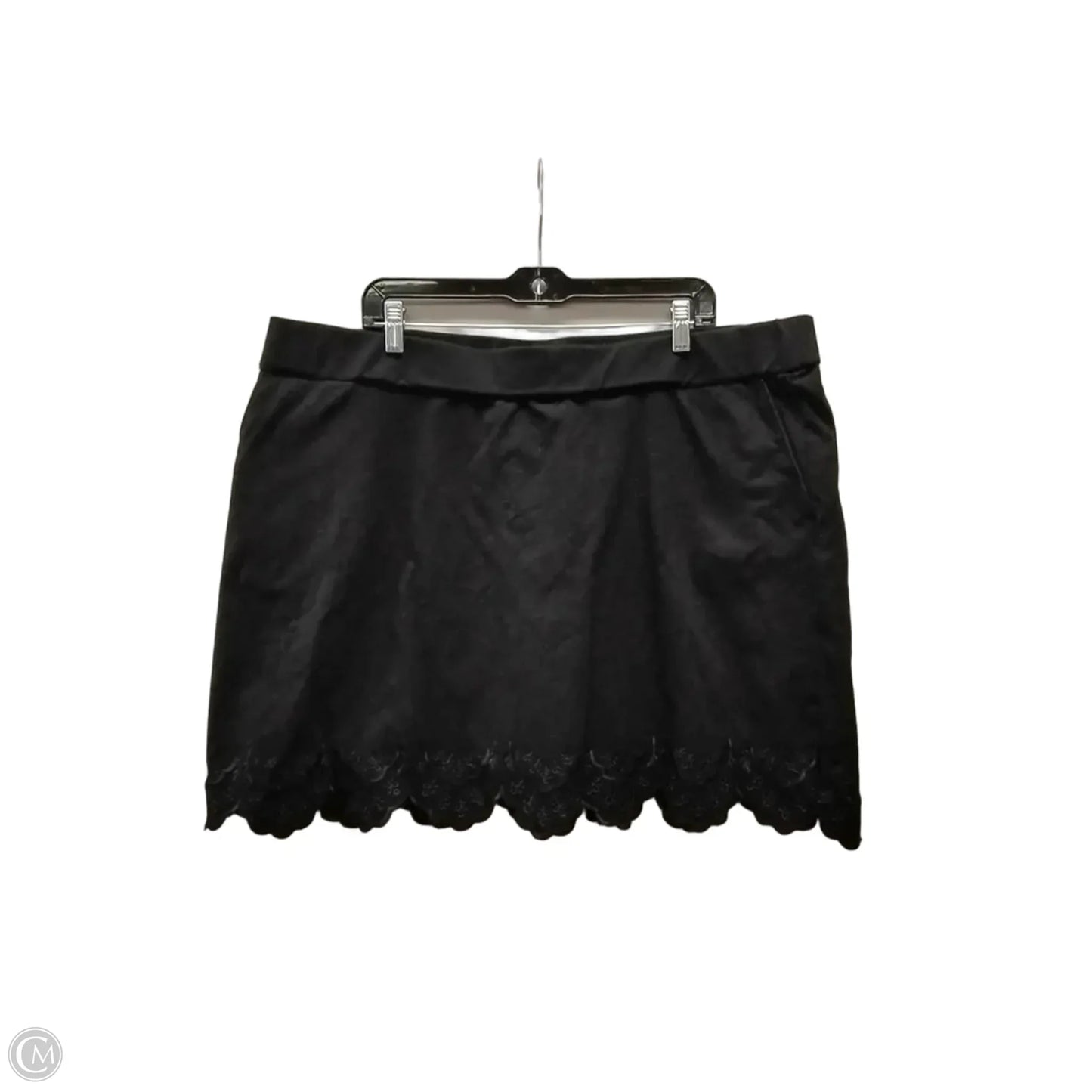 Skirt Mini & Short By Chicos In Black, Size: Xxl