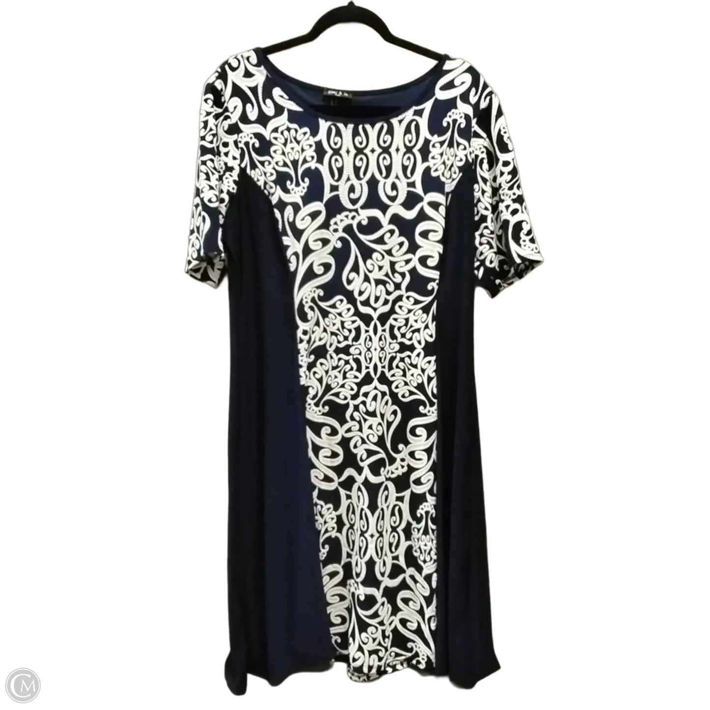 Dress Casual Midi By Sami & Jo In Blue, Size: 2x