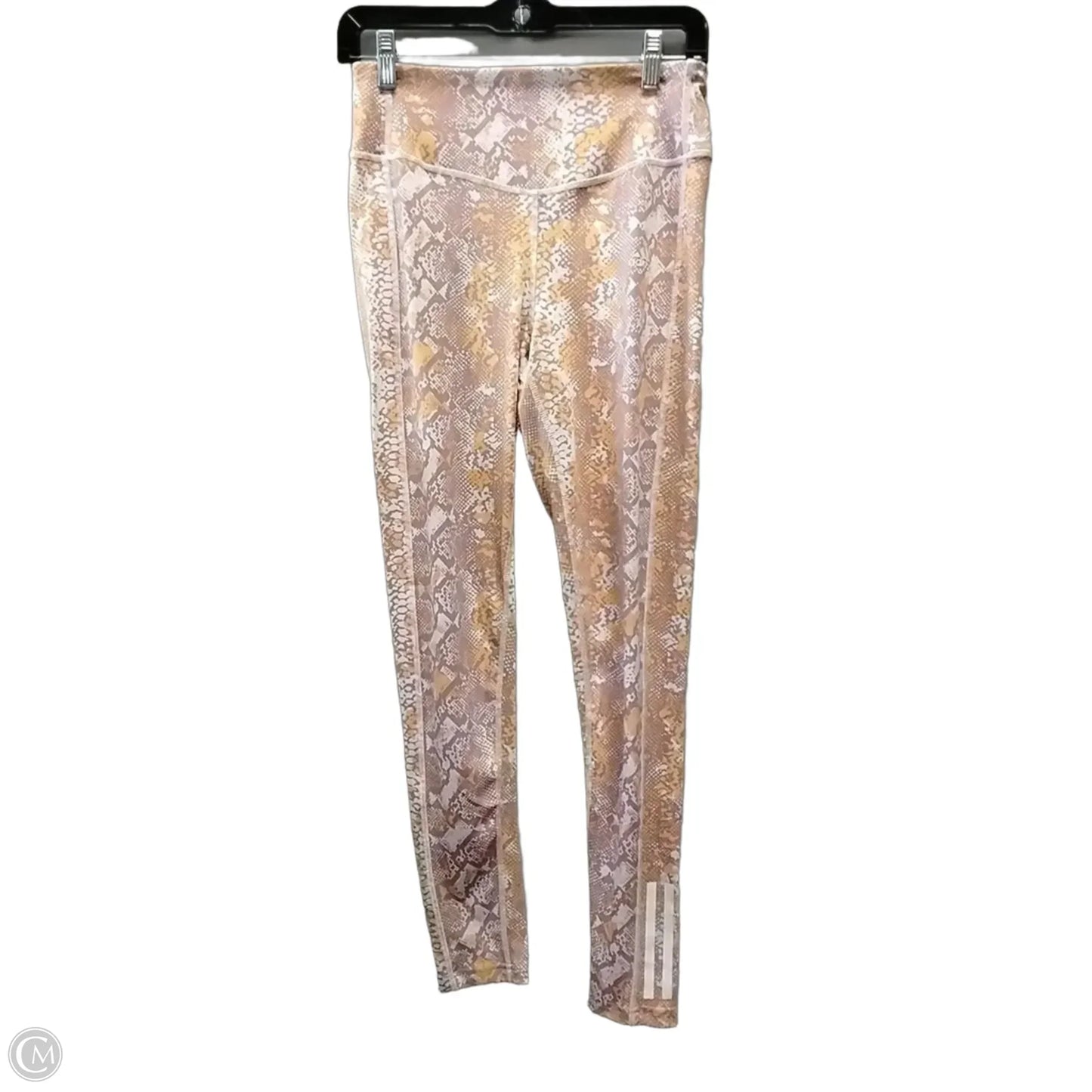 Athletic Leggings By Adidas In Pink, Size: M