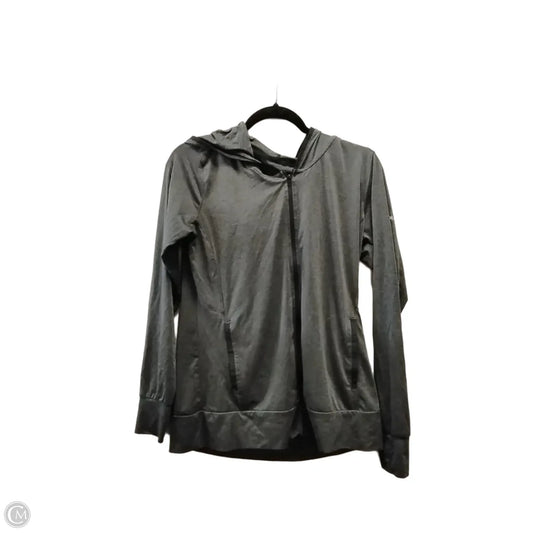 Athletic Sweatshirt Hoodie By Nike In Grey, Size: S