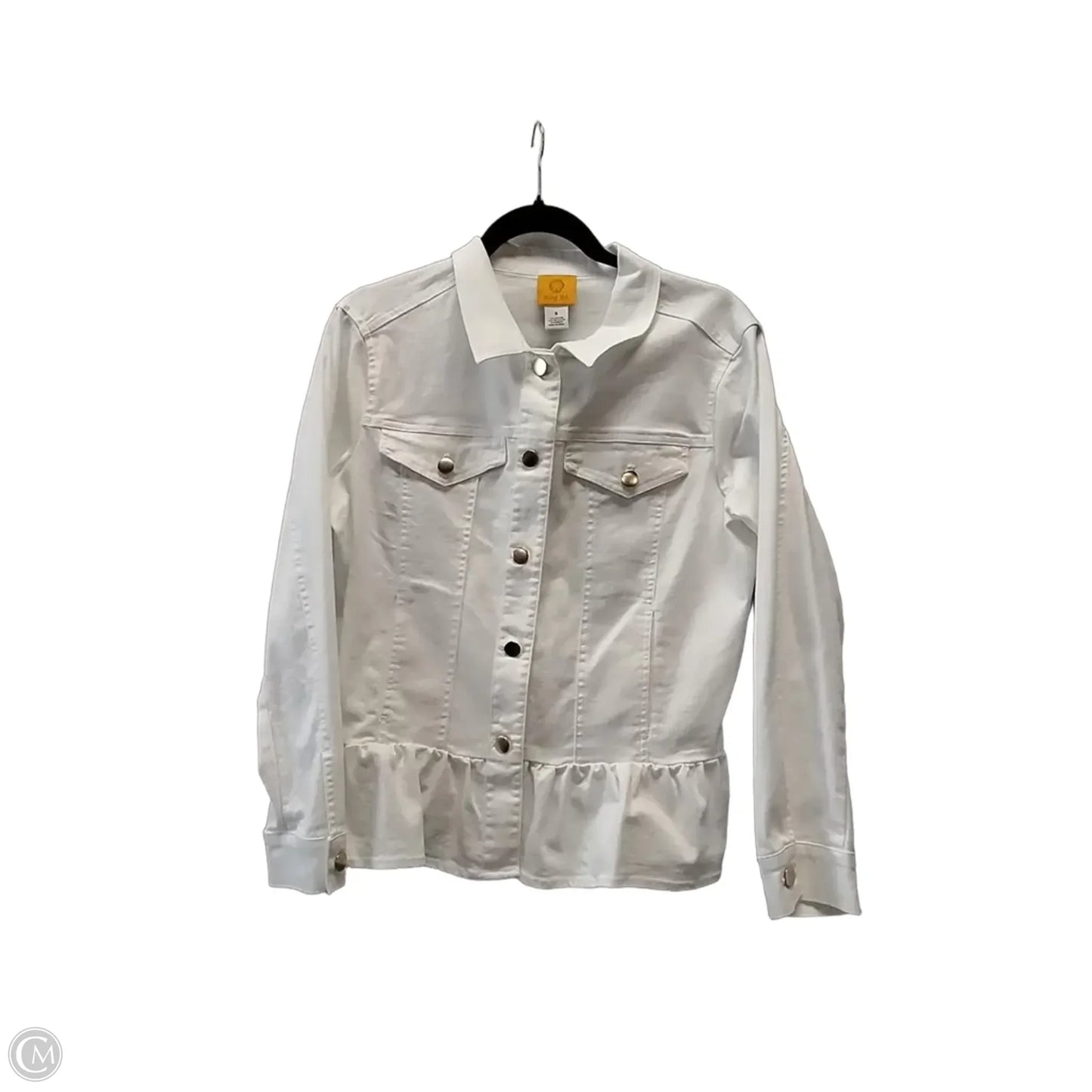Jacket Denim By Ruby Rd In White, Size: 6