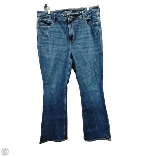 Jeans Flared By Old Navy In Blue Denim, Size: 16