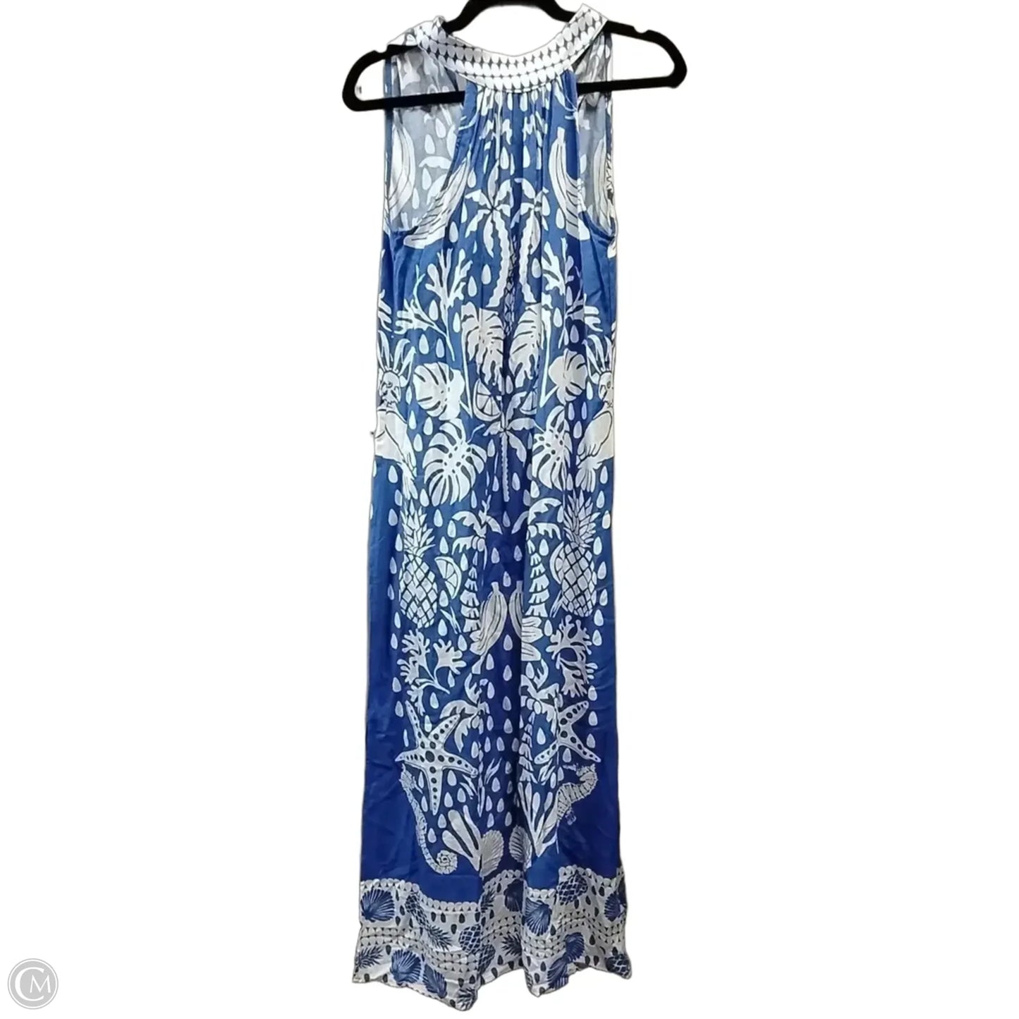 Dress Casual Maxi By Vince Camuto In Blue, Size: Xs